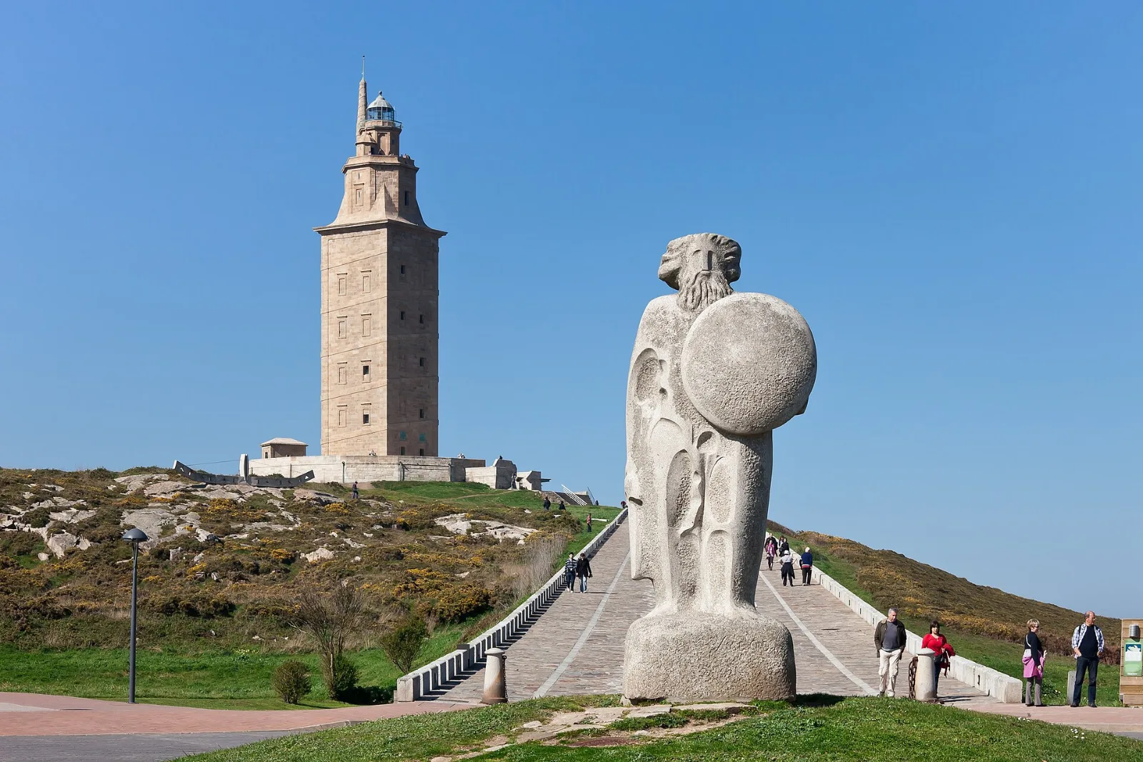 A Coruña Der Herkulesturm in A Coruña