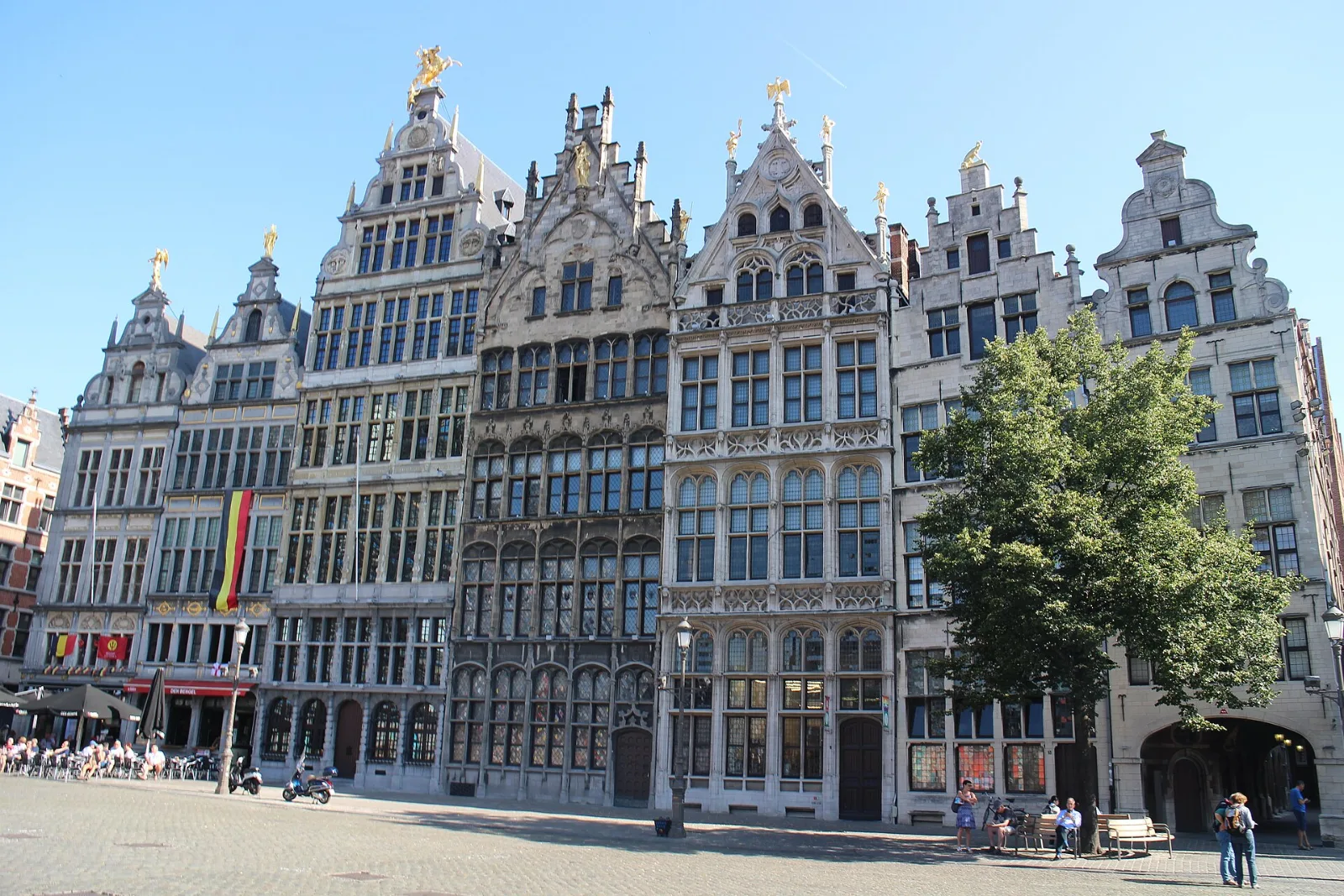 Antwerpen Die Zunfthäuser am Grote Markt in Antwerpen