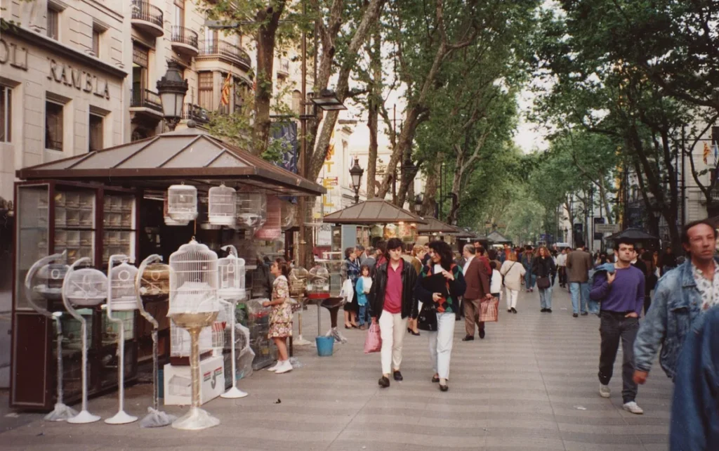 Barcelona La Rambla in Barcelona