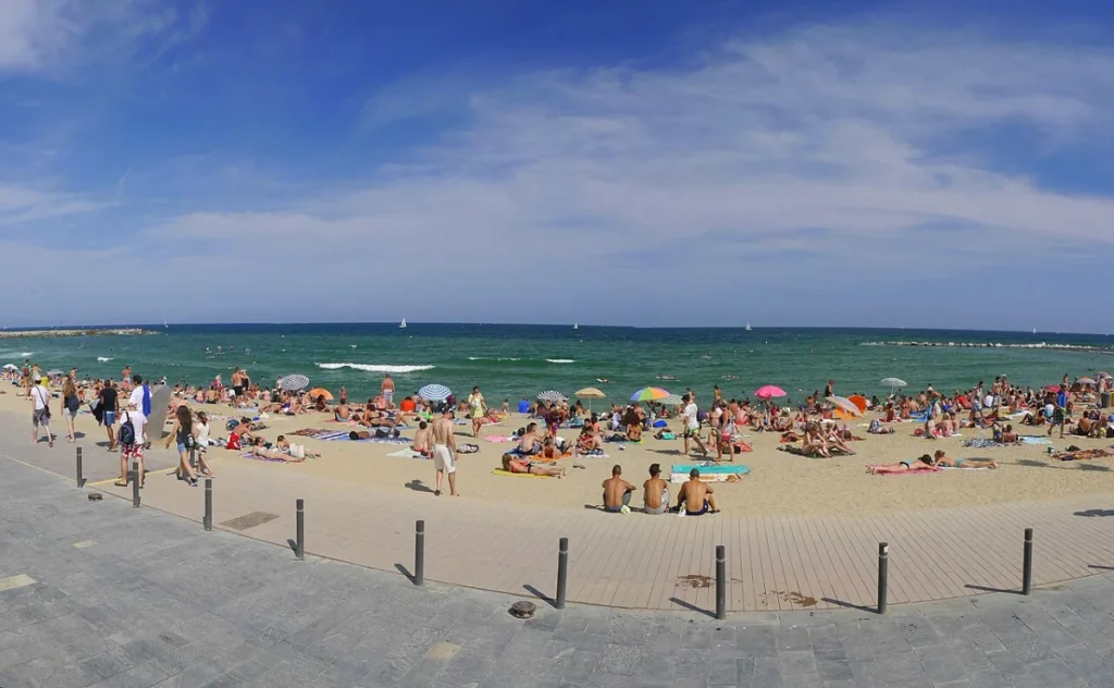 Barcelona Strand Barceloneta in Barcelona