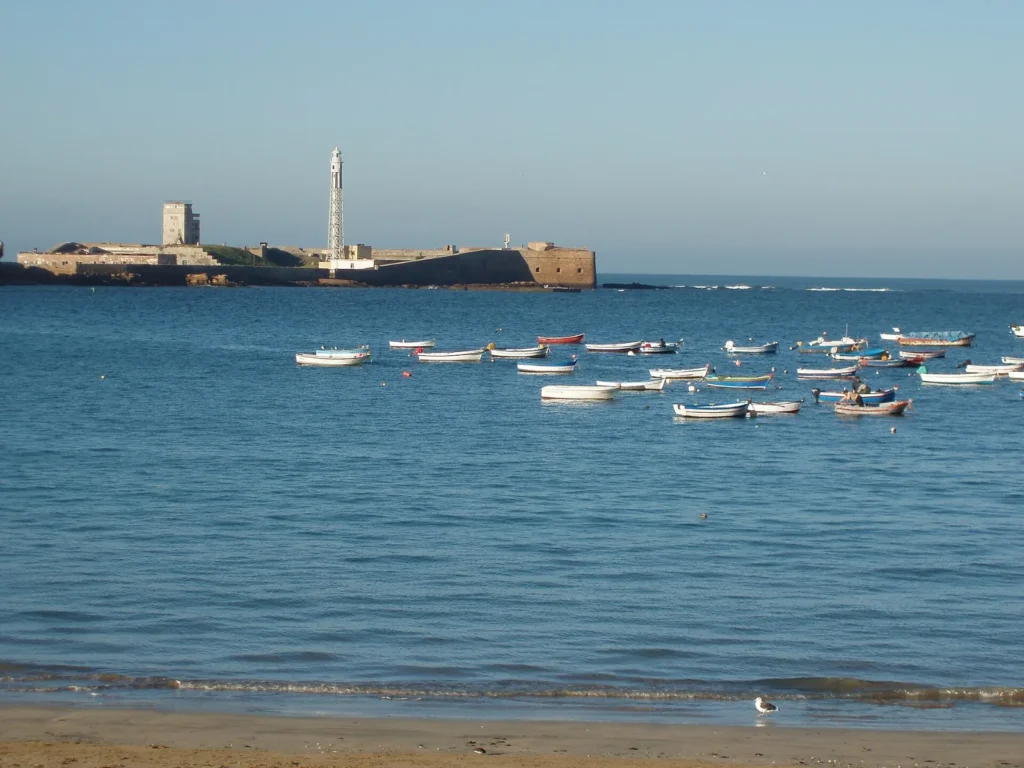Cádiz Der Strand La Caleta in Cádiz