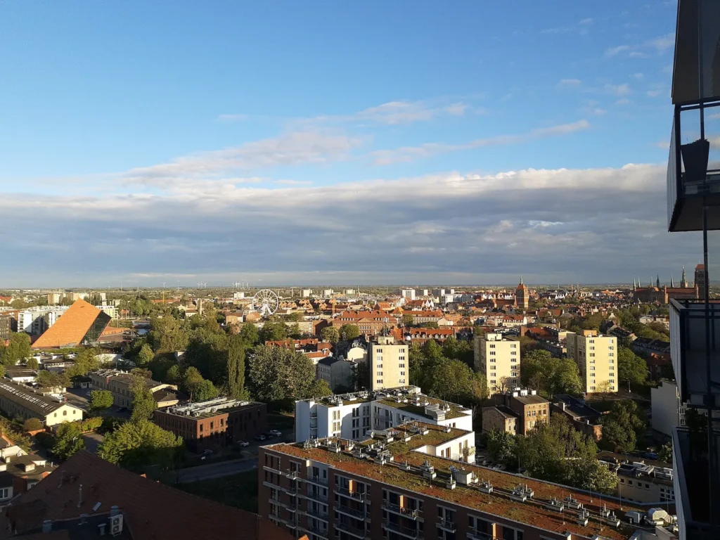 Danzig Blick auf Danzig in Richtung Altstadt