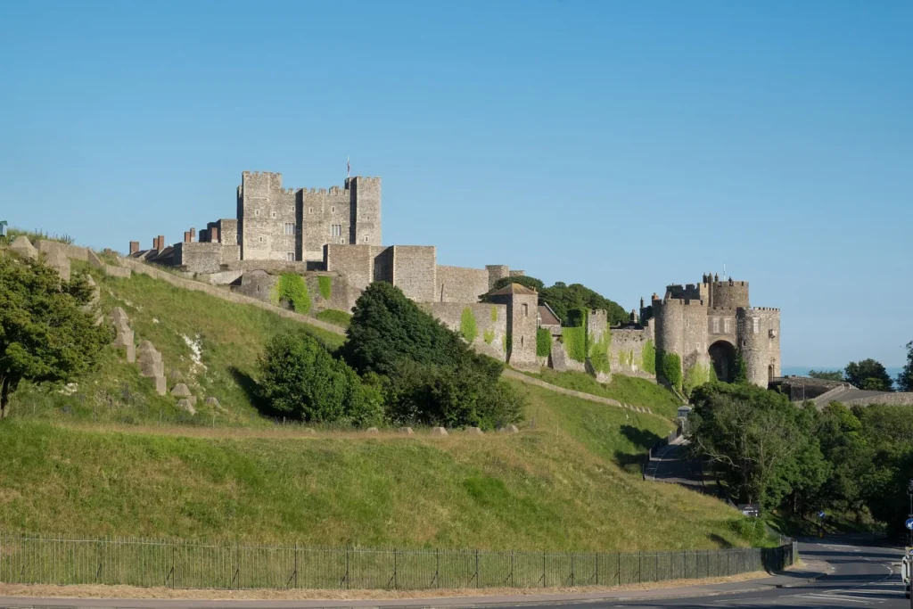 Dover Dover Castle von Norden gesehen