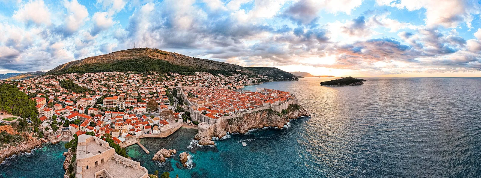 Dubrovnik Altstadt von Dubrovnik aus der Luft