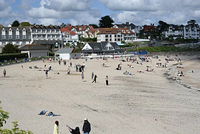 Gyllyngvase Beach in Falmouth und Cornwall