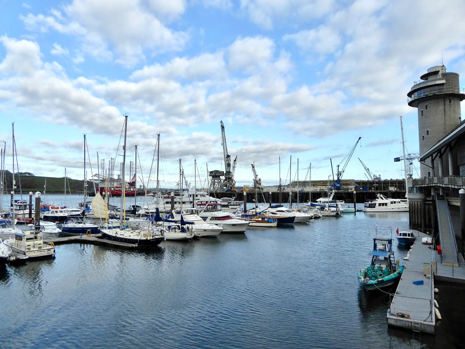 Der Hafen von Falmouth