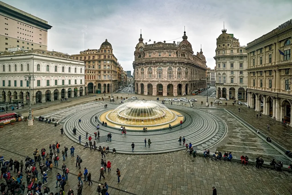 Genua Piazza De Ferrari in Genua