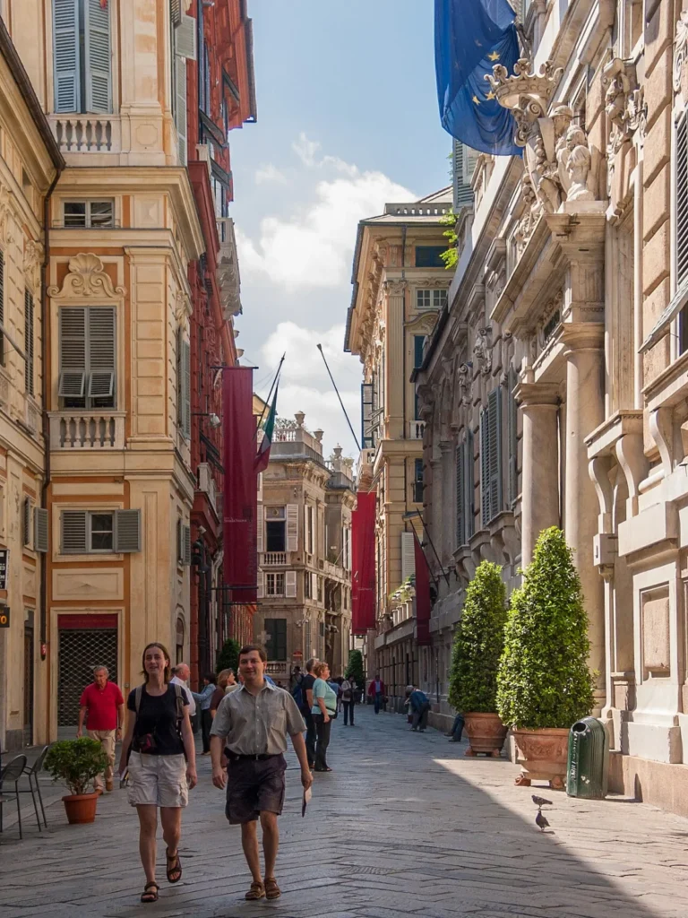 Genua Via Garibaldi in Genua