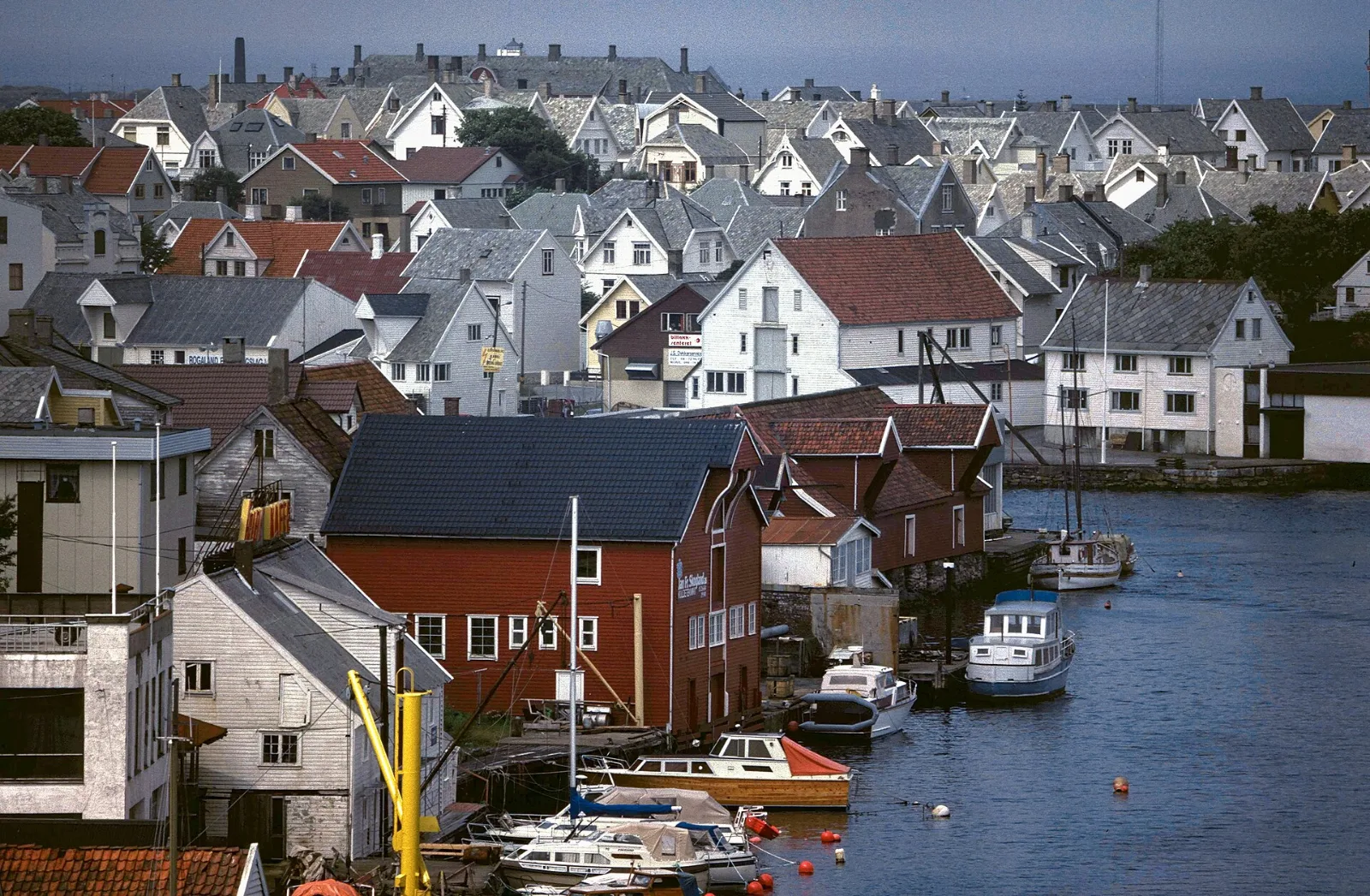 Haugesund Blick auf Haugesund an der Küste