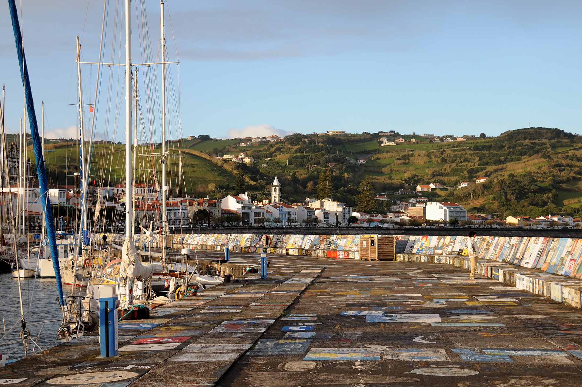 Horta: Hafenführer und Landgang auf Faial Marina von Horta