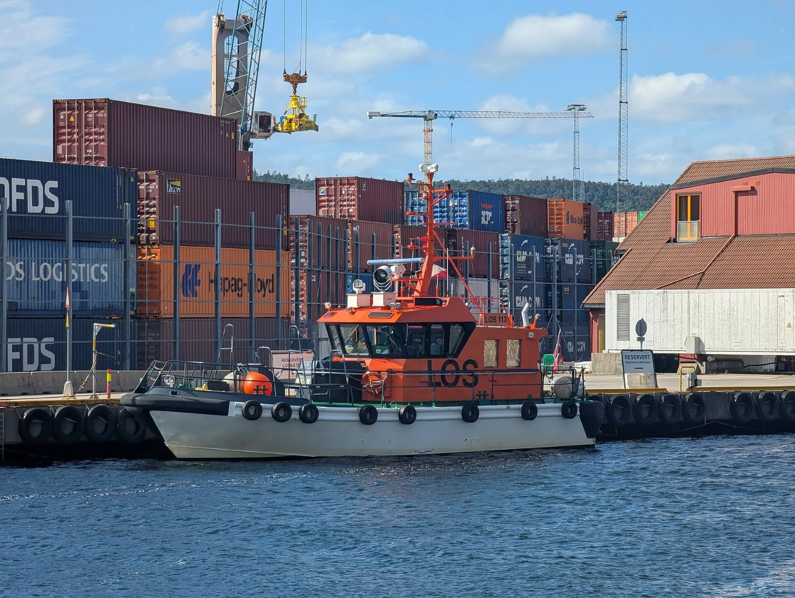 Kristiansand Der Hafen von Kristiansand