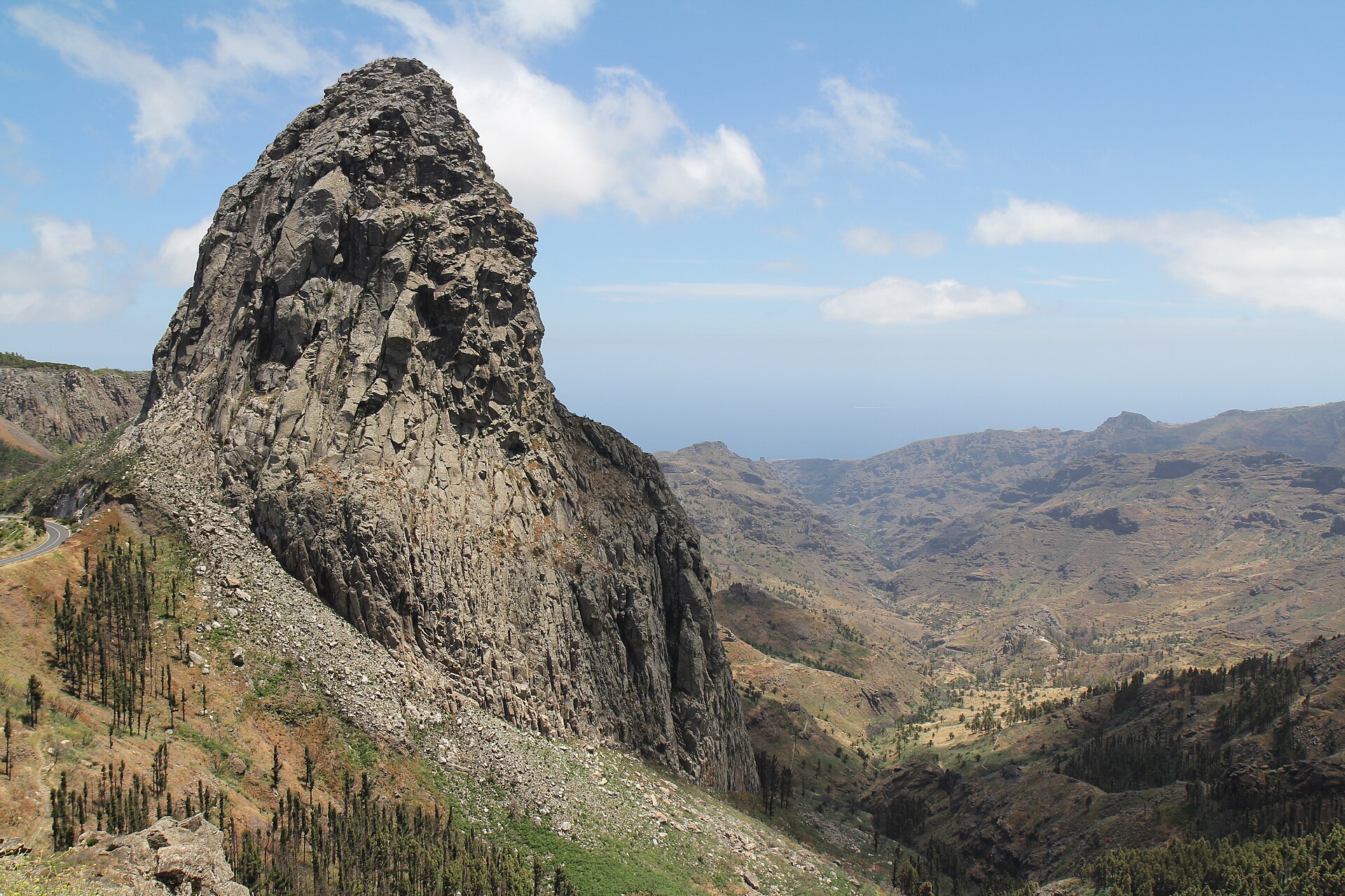 La Gomera: Insel-Guide Roque de Agando, Felsnadel auf La Gomera