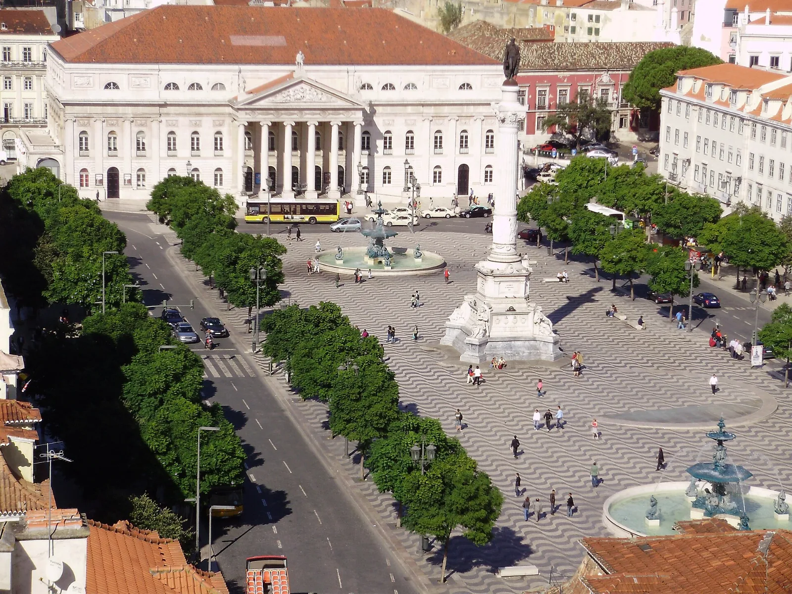 Lissabon Baixa und Rossio in Lissabon