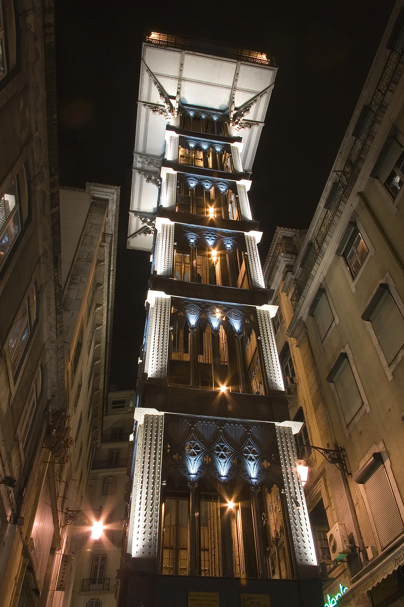 Lissabon Elevador de Santa Justa in Lissabon