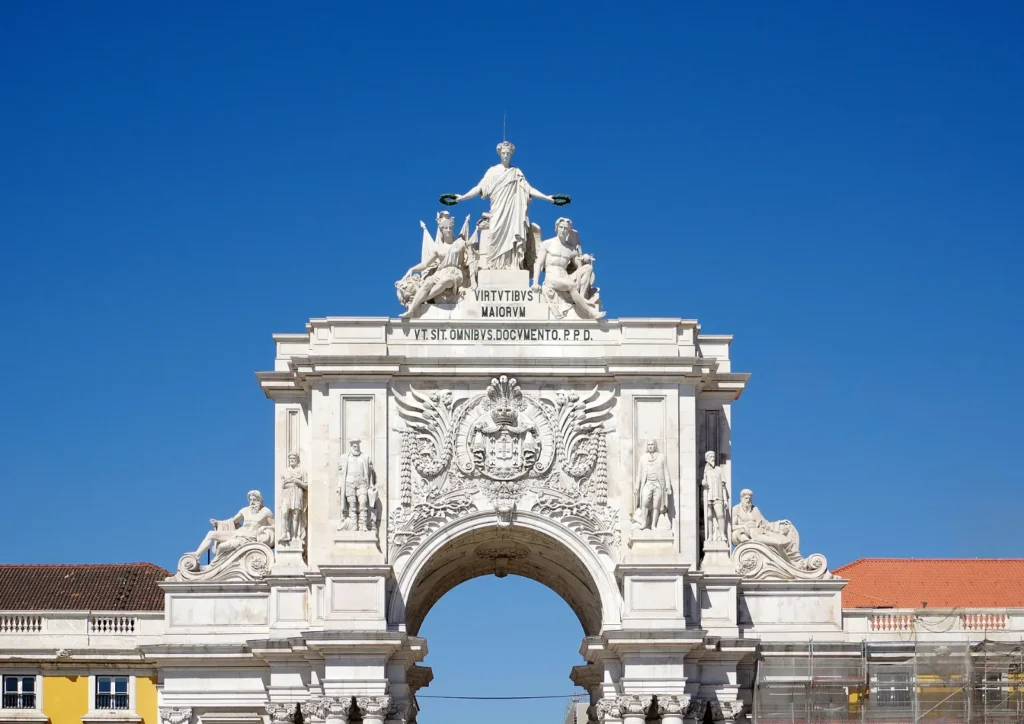 Lissabon Die Praça do Comércio in Lissabon