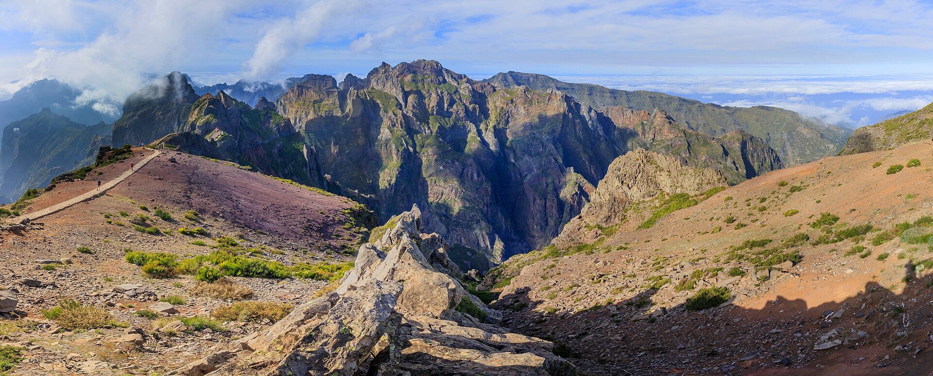 Panorama vom Pico do Arieiro auf Madeira