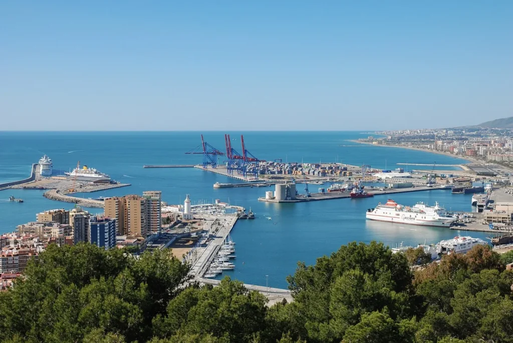 Málaga Hafen von Málaga