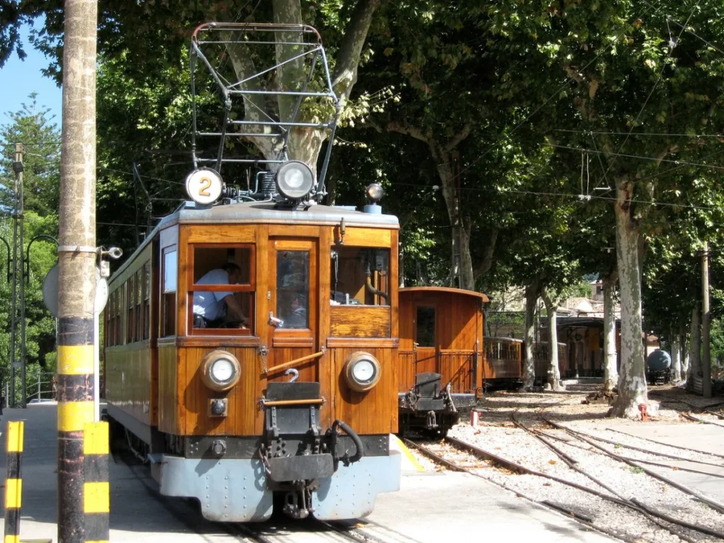 Palma de Mallorca Bahnhof Sóller-Zug in Palma de Mallorca