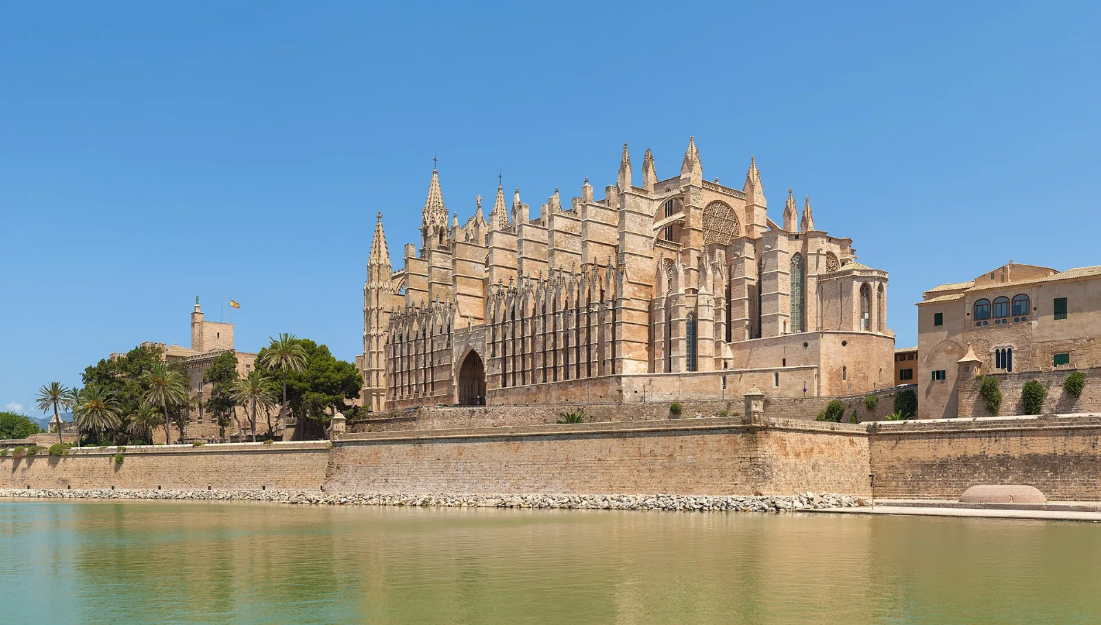 Palma de Mallorca Kathedrale von Palma de Mallorca im Sonnenschein