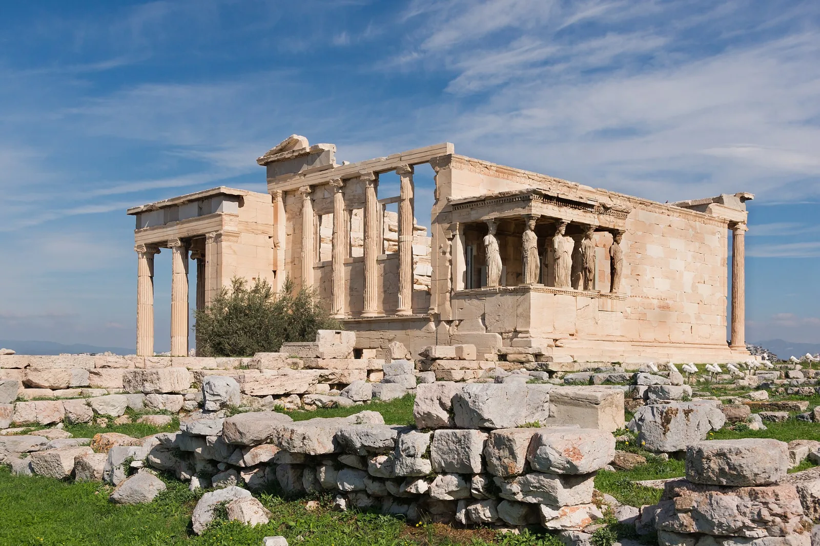 Akropolis in Athen im Sonnenschein