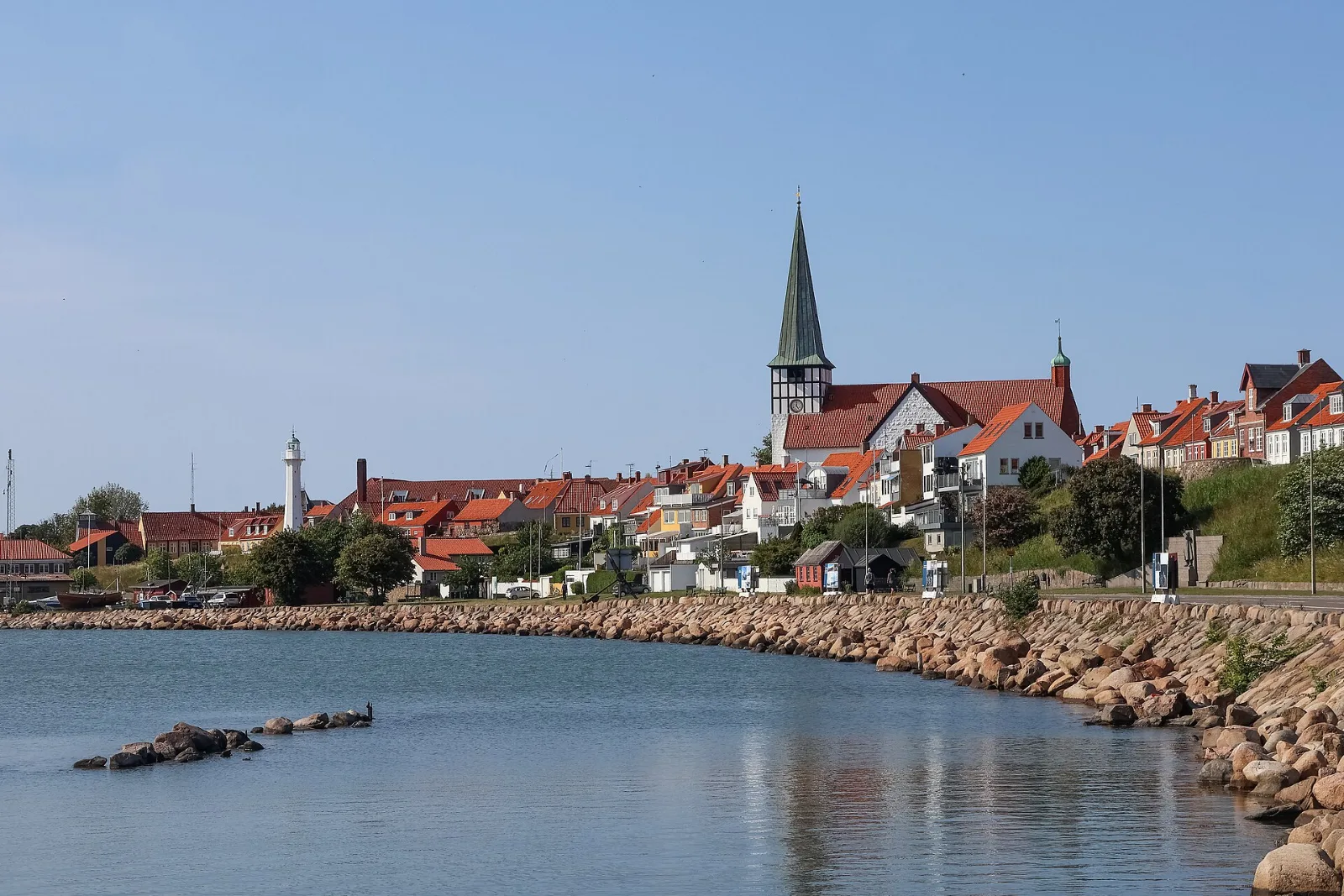Die Uferpromenade von Rønne auf Bornholm