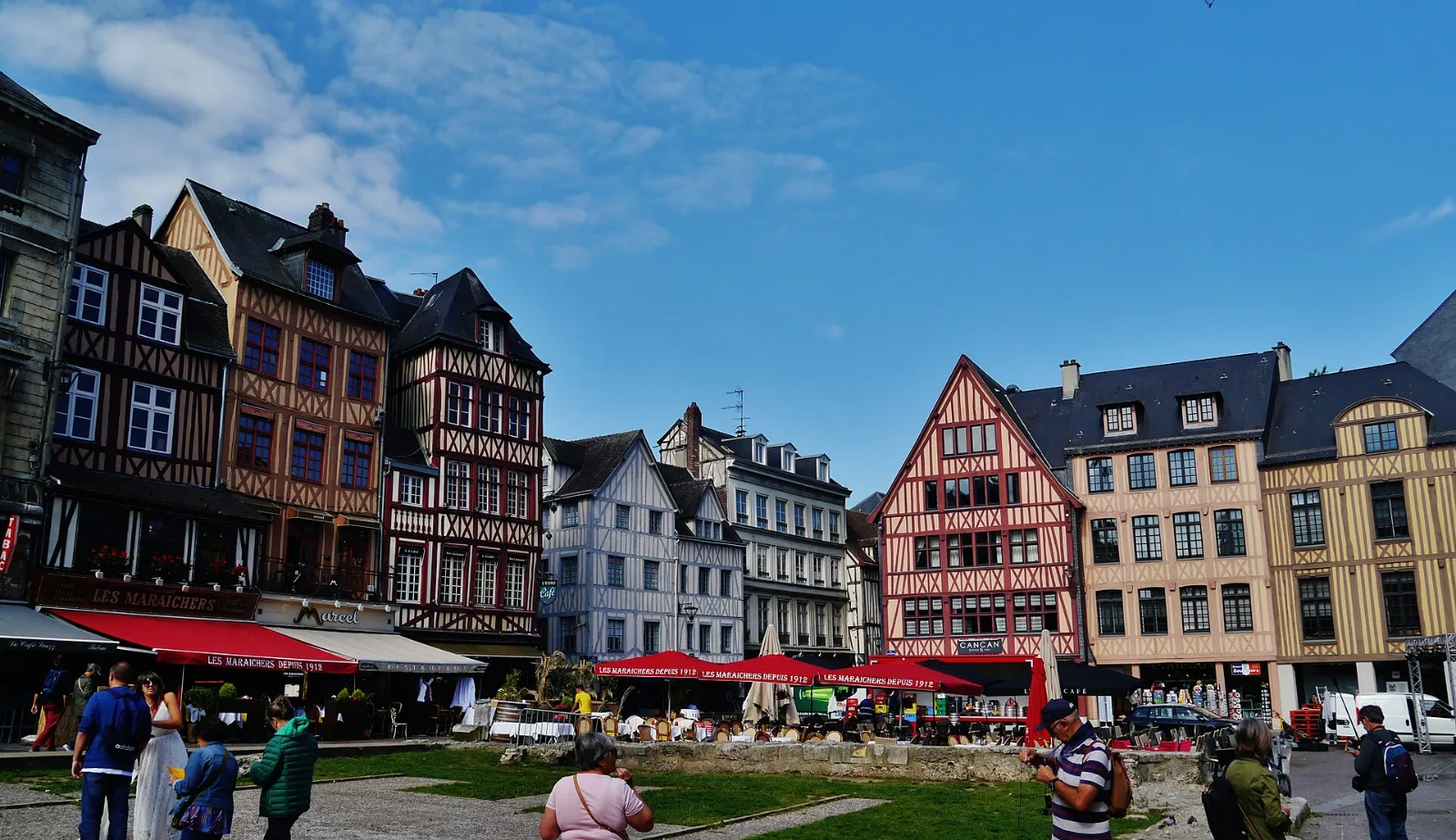 Der Place du Vieux-Marché in Rouen