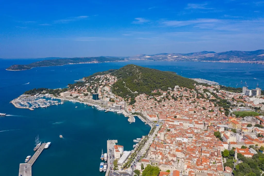 Split (Kroatien) Marjan-Hügel in Split (Kroatien)