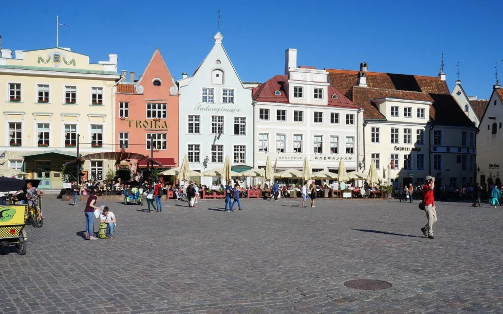 Tallinn Der Rathausplatz (Raekoja plats) in Tallinn