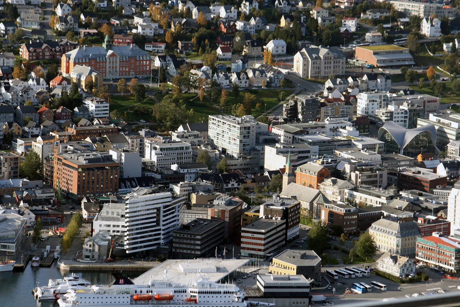 Das Zentrum von Tromsø