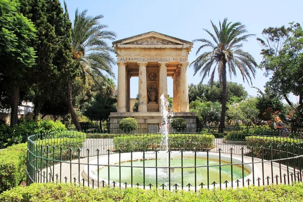 Valletta (Malta) Upper Barrakka Gardens in Valletta