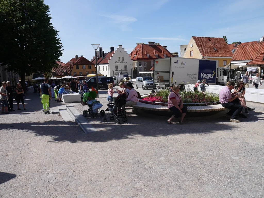 Visby (Gotland) Der Stora Torget, der Hauptplatz von Visby