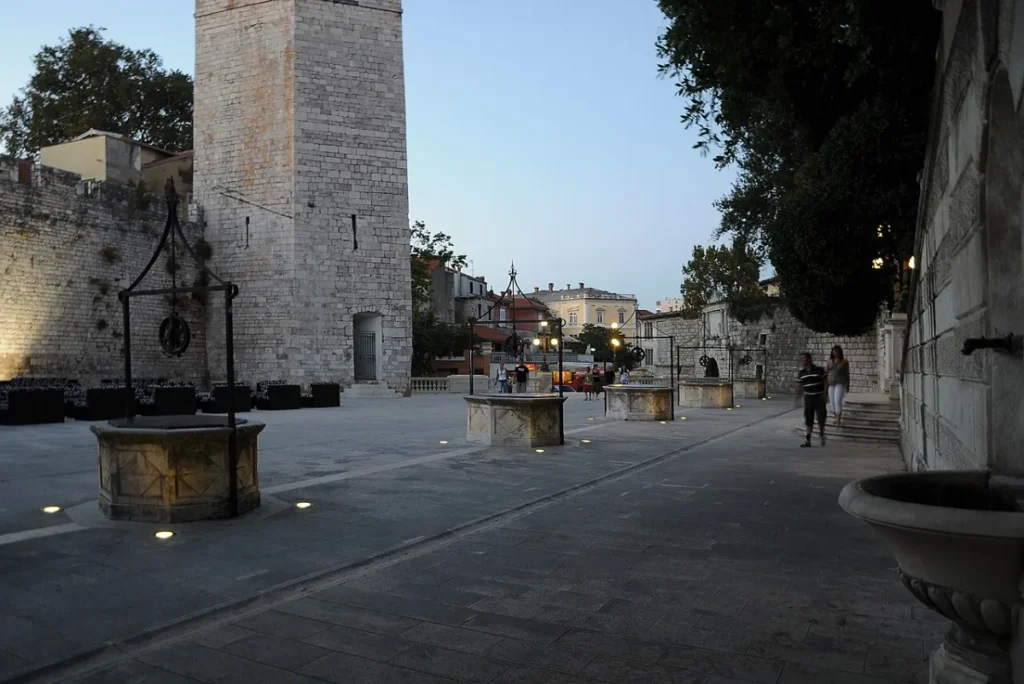 Zadar Fünf Brunnen in Zadar