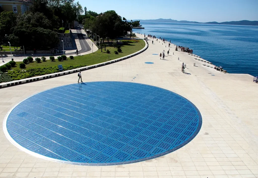 Zadar Gruß an die Sonne in Zadar